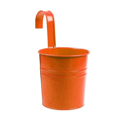 BloomBuckets™ – Colorful Hanging Metal Flower Pots