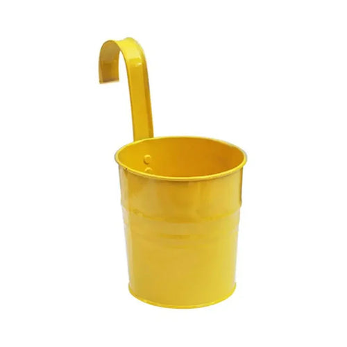 BloomBuckets™ – Colorful Hanging Metal Flower Pots