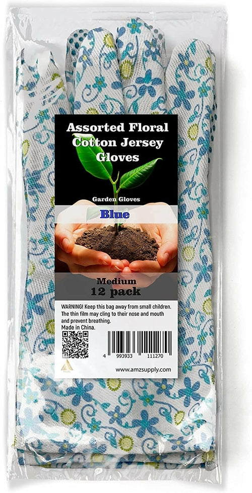 Ladies Garden Gloves – Assorted Floral (6 pairs)